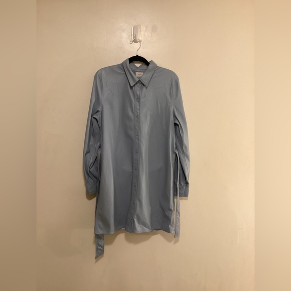 Aritzia Wilfred Caroline Vegan Leather Shirt Dress - Picture 11 of 14